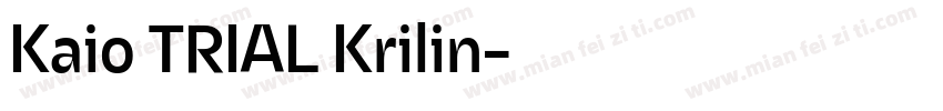 Kaio TRIAL Krilin字体转换